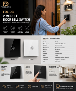 สวิตช์กดประตูแบบกระจกสัมผัส รุ่น FDL-DB 2 |   ฟ็อกซ์ โดโมติกส์ - Product Image 4
