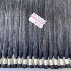 Cabello para trenzar hueso recto negro extensiones de cabello a granel 100% un solo donante cabello crudo vietnamita - Product Image 4