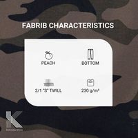 Tela de Sarga de Algodón y Spandex de Peso Medio 230gsm, 99% Algodón 1% Spandex, Elástica, Estampado Camuflaje Reactivo, Tejida para Prendas de Vestir