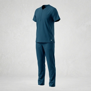 Custom Classic Fit Hidden Zipper Front Two Pockets <b>Nurse</b> <b>Scrubs</b> Uniforms by Mantic Enterprises - Product Image 2
