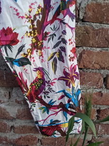 New Arrival Adult Indian Cotton <b>Pyjamas</b> Breathable and Comfortable Bird Print Night Wear <b>for</b> All Seasons - Product Image 4