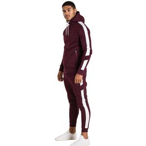 OEM Aaron Garments Men's Casual Jogging <b>Sports</b> Tracksuit Premium Quality Zipper with Striped Sides Best Design Fleece Fabric - Product Image 1