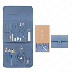 Professional Custom Logo Stainless Steel Nail Grooming <b>Kit</b> 16PCS <b>Manicure</b> Pedicure Set Chiropody Tools for Salon Wholesale - Product Image 5