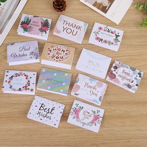 Carte de remerciement miniature pliée personnalisée de luxe à motifs floraux pour l'emballage de cadeaux de boutique et les inserts pour commandes e-commerce - Product Image 6