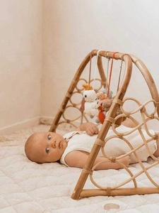 Juego de Juguetes Colgantes de Mimbre para Bebés, Hechos a Mano, con Animales de Peluche, para la Habitación del Bebé y Estimulación Visual, Vgreenart - Product Image 3