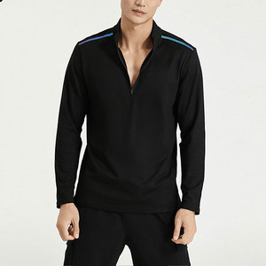 <b>Men's</b> Winter Quarter <b>Zip</b> Slim Fit Long Sleeve Print Sweatshirt with Pocket Stand Collar Woven Fabric Lightweight Hip Hop Style - Product Image 6