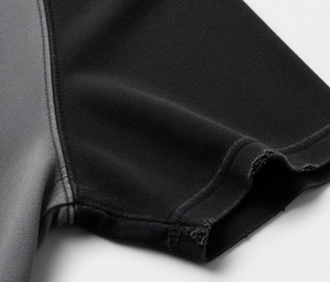 Camiseta Oversize de Manga Corta con Cuello Redondo, Estilo Streetwear Americano, con Lavado Ácido, Pedrería y Logotipo Desgastado, para Hombre y Mujer, Vintage, con Efecto Drip y Brillo, Premium - Product Image 4