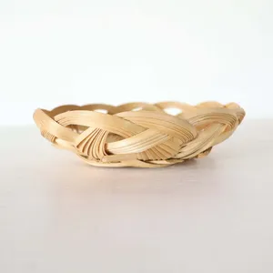 Natural Bamboo <b>Basket</b> Crafted For Versatile Use In Kitchens Living Spaces And Retail <b>Display</b> Settings - Product Image 3