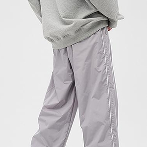 Pantalones Deportivos de Poliéster para Hombre, Estilo Streetwear, con Paneles y Parches, Tejido Resistente, Diseño Desgastado, con Logotipo Personalizado 2026 - Product Image 3