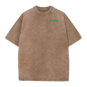 Camiseta Oversize de Alta Calidad 100% Algodón Estilo Urbano Vintage de Gramaje Pesado con Efecto Lavado Ácido para Impresión DTG Personalizada Lisa - Product Image 3