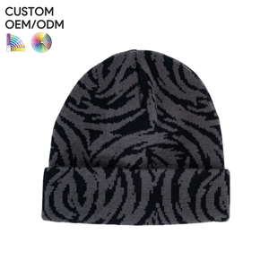 Mens premium <b>beanie</b> hat cotton rib knit style custom logo OEM ODM support for private label brands - Product Image 4