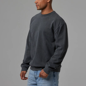 Sweat-shirt unisexe surdimensionné de haute qualité, sweat-shirt à col rond brodé sur mesure, sweat-shirt pour homme - Product Image 4