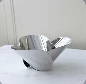 Plateau de service en métal argenté de qualité supérieure avec poignées dorées, finition polie, passe au lave-vaisselle, vaisselle de table – Offre spéciale - Product Image 6