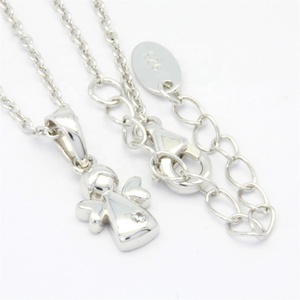 Collar con Colgante de Ángel en Plata de Ley Hecho a Medida, Joyería de Moda con Baño de Rodio y Circonita como Piedra Principal, Set de Regalo - Product Image 6