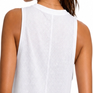 Custom Women <b>Mesh</b> Tank <b>Top</b> Sleeveless Sports Gym Fitness Workout Training Vest Quick Dry Lightweight Design tank <b>Top</b> - Product Image 5