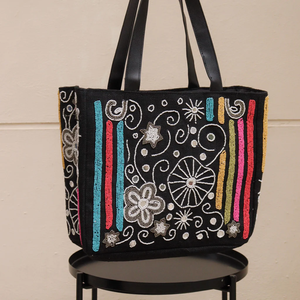 Wholesale Fashion <b>Sequins</b> Shoulder Tote Bag Beaded Handbag Ladies Shopping Women's Tote Bag by whimsy <b>Art</b> Craft - Product Image 4