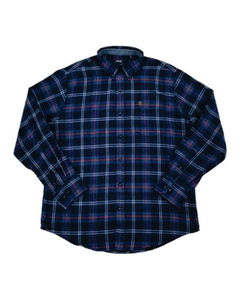 Camisa de Franela a Cuadros para Hombre, Manga Larga, Cuello Clásico, 100% Algodón, para Otoño, ODM, 180g - Product Image 4