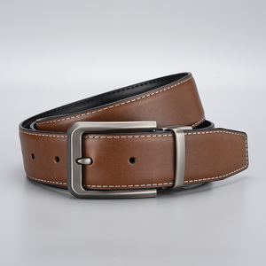 Cinturón de Cuero Genuino para Hombre con Hebilla de Aleación, Estilo Casual de Negocios, Venta Caliente 2026, Logotipo Personalizado - Product Image 5