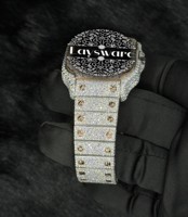 Montre mécanique automatique de luxe unisexe personnalisée en moissanite, style hip-hop, VVS, 41 mm, bijoux de mode, verre analogique, acier inoxydable