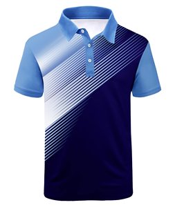 Sublimation Blank <b>Collar</b> Men Polyester Polo <b>T</b> <b>Shirt</b> Interlock Knit Smooth Surface <b>Shirt</b> For Brand Startups - Product Image 1