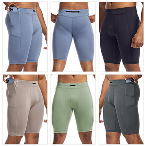 Pantalones Cortos Deportivos Casuales para Hombre, Diseño Sólido, Secado Rápido, Transpirables, para Gimnasio, Correr, Entrenamiento, Compresión hasta la Rodilla - Product Image 5
