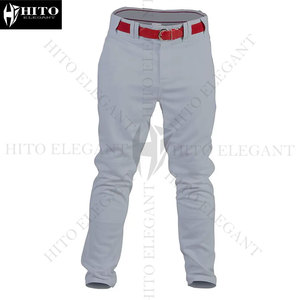 Ensemble de maillots de baseball personnalisés, chemise rouge, pantalon gris, nom de l'équipe, numéro imprimé, uniforme pour hommes, polyester respirant, toutes saisons - Product Image 2