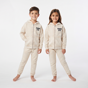 Conjunto de Sudadera con Capucha y Pantalones Jogger de Algodón con Lavado Ácido para Niños, Unisex, Hombros Caídos, Estilo Casual - Product Image 4