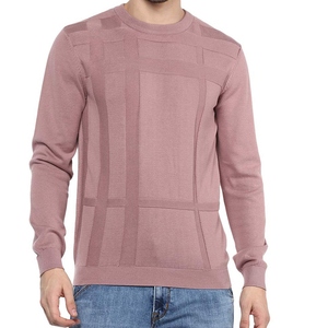 เสื้อสเวตเชิ้ตแขนยาวสีแดงดำสำหรับผู้ชาย คอกลม ทรงลำลอง ผ้าถัก สีพื้น ทรงปกติ เหมาะสำหรับใส่ในฤดูใบไม้ร่วง - Product Image 4