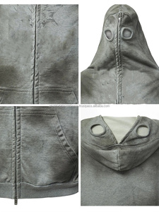 Nouveau sweat à capuche Hip Hop 2024, streetwear pour hommes, sweat à capuche américain, manteau à capuche avec gants, impression personnalisée sur écran, sweat à capuche 500gsm - Product Image 4