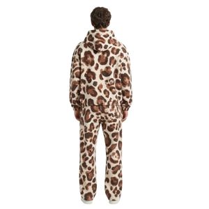 Conjuntos de Sudadera con Capucha con Estampado de Leopardo para Hombre, Microfelpa Suave, Puños Elásticos, Ropa Deportiva Premium - Product Image 2