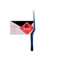 Pince de précision Ruya en acier inoxydable chirurgical, robuste, à pointe décalée, pour cuisine, chefs, hôtels, assiettage culinaire, 16 cm, CE