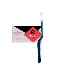 Ruya Surgical Stainless Steel Precision Heavy Duty Offset <b>Tongs</b> <b>Kitchen</b> Chefs Hotel Food Culinary Plating Tweezers 16 Cm CE - Product Image 4