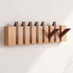 Porte-clés mural en bois rustique éco-responsable fait main, durable, pour courrier et clés, Inde - Product Image 5