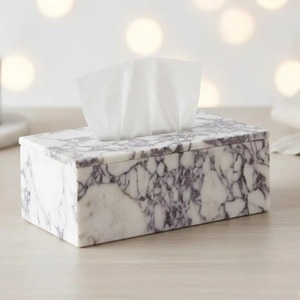 Designer Shaded Marble Tissue <b>Box</b> Case Perfect for Countertop <b>Vanity</b> Bed Side Use and Dining Table Setup Wholesale From India - Product Image 5