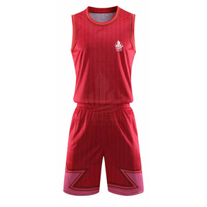 Conception de logo personnalisé, uniforme de basket-ball unisexe de haute qualité, 100% polyester, léger, respirant, séchage rapide - Product Image 1