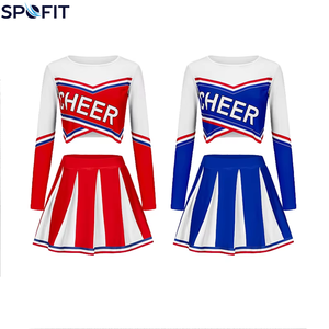 ชุดเชียร์ลีดเดอร์แบบกำหนดเองรุ่นใหม่ล่าสุด ผู้ผลิต OEM จำนวนมาก ชุดเชียร์แบบซับลิเมชั่น รับผลิตแบรนด์ส่วนตัว - Product Image 1