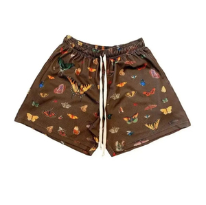 Pantalones Cortos Bermuda Casuales de Malla de Poliéster Personalizados para Hombre, Transpirables, de Secado Rápido, con Logotipo Frontal, Cintura Media, Cierre con Cordón y Bolsillos, para Gimnasio - Product Image 2