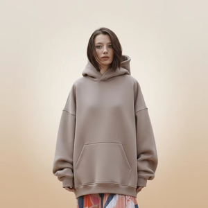 Vestido con Capucha de Manga Larga para Mujer, Premium, Mezcla de Algodón Suave, Estilo Casual Oversize - Product Image 5