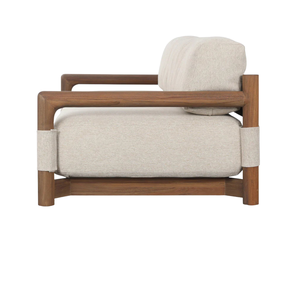 Canapé de salon extérieur en teck moderne, mobilier de luxe pour villas, hôtels et piscines - Product Image 3