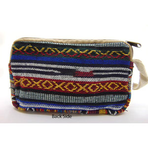 Hot Selling Hemp Hippie <b>Mini</b> Cosmetic Utility Pouch Vintage Handmade PVC Zipper Closure <b>Canvas</b> for Toiletry Bag Case for Daily - Product Image 4