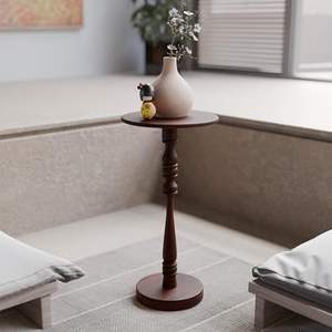 Table d'appoint en bois de qualité supérieure, fabriquée en bois dur de qualité pour une utilisation durable dans la chambre, le salon ou le coin lecture. - Product Image 3