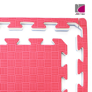 Checkered Surface Puzzle Mat 20mm Thick High Density <b>EVA</b> for Judo Karate Dojo Flooring - Product Image 1