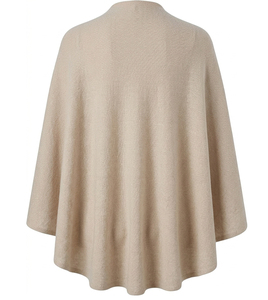 Streetwear Autumn Winter Asymmetrical Knit <b>Poncho</b> Shawl Women Solid Color Cape Cardigan Buckle Open Front <b>Wrap</b> Scarf - Product Image 5