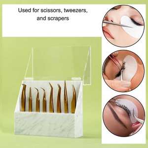 Support pour pinces à cils en acrylique et plastique, organisateur professionnel pour pinces à cils, 15g, durable - Product Image 3