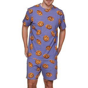 Ensemble 2 pièces short et t-shirt en polyester à séchage rapide, imprimé numérique par sublimation intégrale, style décontracté pour l'été - Product Image 1