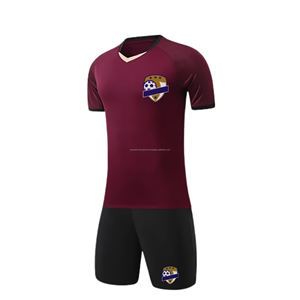 Tenue de football d'équipe, ensemble maillot et short personnalisé, séchage rapide, fournisseur OEM, uniformes de club, tissu polyester, vêtements de match, vêtements d'entraînement, commande en gros - Product Image 5