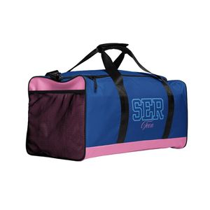 Bolsa de Deporte Azul y Rosa para Adolescentes, Bolsa de Viaje, Bolsa de Gimnasio Espaciosa, Bolsa de Viaje de Fin de Semana con Correa de Hombro Ajustable - Product Image 4