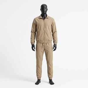 Ensemble personnalisé pour homme, veste à col montant zippée en nylon respirant, pantalon de jogging, ensemble coupe-vent deux pièces, survêtements pour homme, logo personnalisé - Product Image 1
