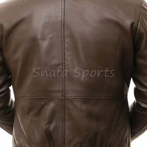 OEM Customizable Sporty Bomber <b>Jacket</b> Genuine Leather <b>Jacket</b> Stand Collar Customizable Motorcycle <b>Jacket</b> - Product Image 5