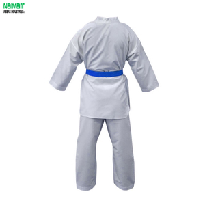 Uniforme de Taekwondo NAIMAT para Niños, Dobok de Algodón Blanco con Cinturón Azul, Corte Regular, Ropa Duradera para Artes Marciales - Product Image 6